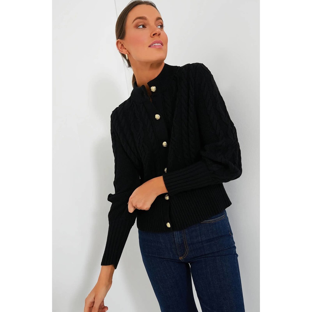 Tuckernuck Colette Black cardigan sweater size XS